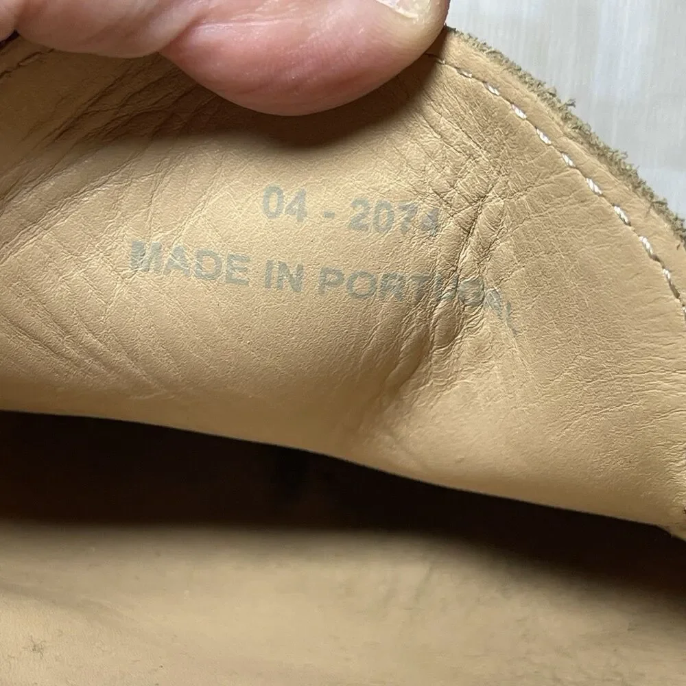 Jack Erwin Parker Driving Loafer Suede Men's Size 10 M Tan Made In Portugal